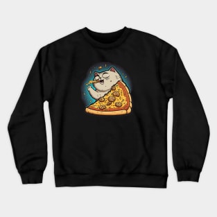 Pizza Cat Crewneck Sweatshirt